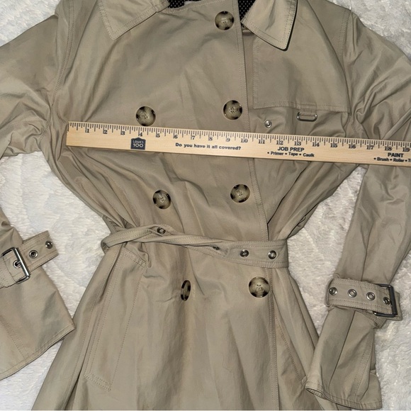 Vintage Ramosport Trench Coat Beige Size 38 With Belt Structured Trench - Picture 5 of 7